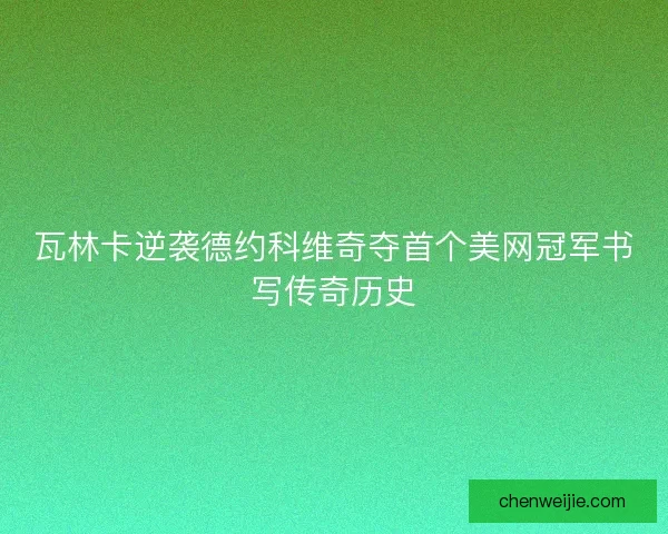 瓦林卡逆袭德约科维奇夺首个美网冠军书写传奇历史